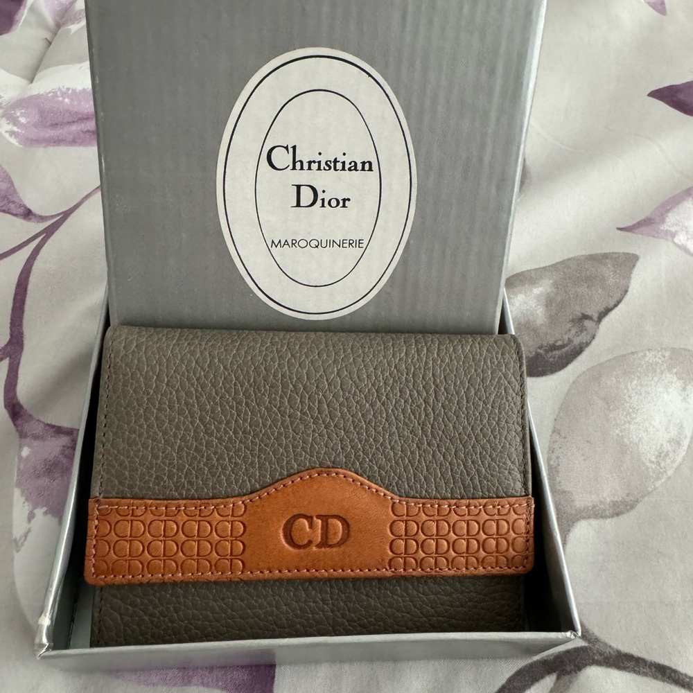 Christian Dior compact wallet w/ Box